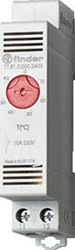 FINDER THERMOSTAAT ROOD 1V INSTELBAAR-20GRADEN C EN +40GRADEN C VOOR VERWARMING. DIN RAIL MONTAGE MODULAIRE BOUWVORM 17,5MM BREED.