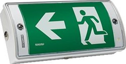 FAMOSTAR PRO WP-230 NOODVERLICHTING WANDOPBOUW 25M LEESAFSTAND ZONDER PICTOGRAM KUNSTSTOF IP65 HXBXL 78X163X351MM 392512