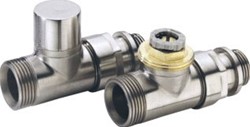 COMAP VOORINSTELBARE THERMOSTATISCHE RADIATORKRAAN TYPE R855. 1/2 RECHT. BUISAANSLUITING 3/4 EUROCONUS. T.B.V. M30 KOP R855424