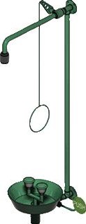 RADA B-SAFETY NOOD-OOGDOUCHE COMBINATIE VOOR WANDMONTAGE VOOR OPBOUW LEIDINGWERK MET RVS OPVANGBAK 2.1931.413