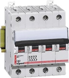 LEGRAND INSTALLATIEAUTOMAAT TX3 4P D6A 6000A 4MODULES 403768