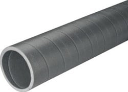 UBBINK AERFOAM GEISOLEERD GELUIDDEMPENDE KUNSTSTOF HR-WTW BUIS 2000MM X 160MM KLEUR GRIJS 0188210