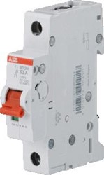 ABB LASTSCHEIDER SD AAN-UIT SCHAKELAAR MET RODE TUIMEL 1-POLIG 25A 253VAC AC-23A 25 KA 60VDC DC-21A 1 MODULE BREED 17-5MM 2CDD281101R0025