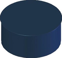 COX GEELEN ROOKGASAFVOER DOP BLAUW GEGLOEIDE DOP 125MM
