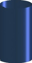 COX GEELEN ROOKGASAFVOER SNOEPSTUK BLAUW GEGLOEID SNOEPSTUK 111MM 105007
