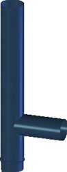 COX GEELEN ROOKGASAFVOER ROETZAKPIJP BLAUW GEGLOEIDE ROETZAKPIJP 111MM 105008
