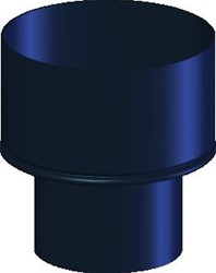 COX GEELEN ROOKGASAFVOER 2-DELIG VERLOOPSTUK BLAUW GEGLOEID VERLOOPSTUK 92-111MM 105014