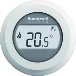 HONEYWELL HOME ROUND KAMERTHERMOSTAAT MODULATION PLUS 24V ROUND MODULEREND/OPENTHERM WIT T87C2055