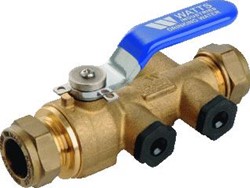 WATTS SOLAR PLUS KEERKLEP RECHT 15MM DN15 PN10 10BAR MESSING MEMBRAANTERUGSLAGKLEP BEVEILIGINGSKLASSE EA 228015242