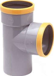 WAVIN WAFIX PVC T-STUK 88 GRADEN GR/GD 125 SN8 2MOF/SPIE 1102112009