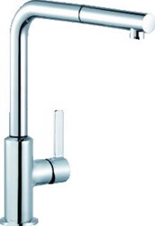 KLUDI L-LINE S 1-GATS KEUKENKRAAN MET UITTREKBARE HANDDOUCHE CHROOM 408510575
