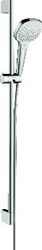 HANSGROHE CROMA SELECT E MULTI GLIJSTANGSET 90 CM BESTAANDE UIT MULTI HANDDOUCHE GLIJSTANG 90CM EN DOUCHESLANG 1600 WIT/CHROOM 26590400