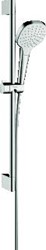 HANSGROHE CROMA SELECT E 1JET GLIJSTANGSET 65CM BESTAANDE UIT 1JET HANDDOUCHE GLIJSTANG 65CM EN DOUCHESLANG 1600 WIT/CHROOM 26584400