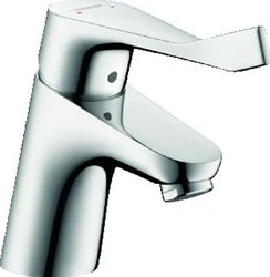 HANSGROHE FOCUS EENGREEPS CARE WASTAFELMENGKRAAN 70 MET VERLENGDE GREEP ZONDER WASTEGARNITUUR CHROOM 31914000