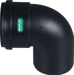 PANFLEX STAR ENKELWANDIG ROOKGAS BOCHT KUNSTSTOF STEEKEIND 80MM MOF 80MM RAL9003 239.080.90.02