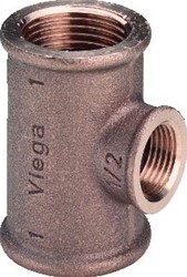 VIEGA BRONS/MESSING T-STUK 1/8 441 081