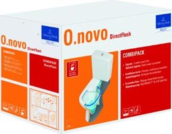 VILLEROY & BOCH O.NOVO DIRECTFLUSH COMBIPACK CLOSETCOMBINATIE ONDERPOT RESERVOIR CLOSETZITTING SOFT CLOSE QUICK RELEASE WIT 5661R701