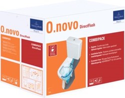 VILLEROY & BOCH O.NOVO VITA COMBIPACK CLOSETCOMBI DIRECTFLUSH ONDERPOT+6 PK RESERVOIR CLOSETZITTING (SOFT CLOSE+QUICK RELEASE) WIT 4620H701