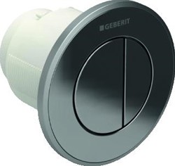 GEBERIT INBOUWDRUKKER TYPE10 PNEUM GR/KL SPOEL SIGMA-8CM GLCHR/ZWART 116.056.KM.1