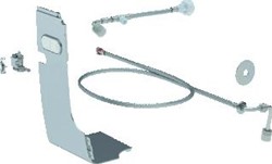 GEBERIT AQUACLEAN WATERAANSLUITSET AQUACLEAN MERA KAPPA RESERVOIR AANSLUITSET OP 19.5CM GLANS VERCHROOMD 147031211
