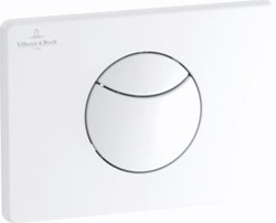 VILLEROY & BOCH VICONNECT INSTALLATIESYSTEMEN WC-BEDIENINGSPLAAT 100S SPOELING MET 2 HOEVEELHEDEN WIT 92248568
