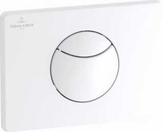 VILLEROY & BOCH VICONNECT INSTALLATIESYSTEMEN WC-BEDIENINGSPLAAT 100S SPOELING MET 2 HOEVEELHEDEN WIT 92248568