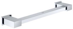 GROHE ESSENTIALS CUBE HANDGREEP RECHTHOEKIG WAND 1X STANG 2-GATS 340MM FUNCTIONEEL METAAL CHROOM 40514001