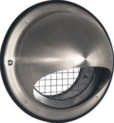 NEDCO BUITENROOSTER A160MM BOL MET GROFMAZIG GAAS RVS 62601311