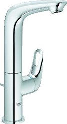 GROHE EUROSTYLE NEW WASTAFELMENGKRAAN L-SIZE TREKWASTE EENGREEPS 1-GATS 270MM HOOGTE 127MM UITLOOP HOOG DRAAIBAAR CHROOM 23569003