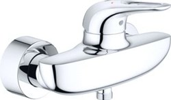 GROHE EUROSTYLE NEW DOUCHEMENGKRAAN WAND EENGREEPS 2-GATS CARTOUCHE KERAMISCH 150MM HARTAFSTAND MET KOPPELINGEN CHROOM 33590003