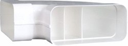 NEDCO ECO+ HOEKSTUK 169X77MM H 90GR HORIZONTAAL KUNSTSTOF WIT