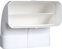 NEDCO ECO+ HOEKSTUK 169X77MM V 90GR VERTICAAL KUNSTSTOF WIT