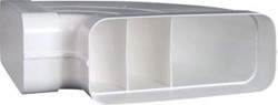 NEDCO ECO+ HOEKSTUK 220X90MM H 90GR HORIZONTAAL KUNSTSTOF WIT