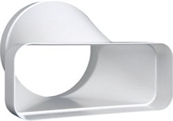 NEDCO ECO+ OVERGANGSTUK RECHT A150MM-220X90MM KUNSTSTOF WIT