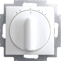 ABB BUSCH JAEGER BALANCE SI VENTILATORSCHAKELAARSOKKEL 1-POLIG ZONDER NULSTAND 250V 10AX MET SCHROEFKLEMMEN ALPINWIT 2CKA001164A0195