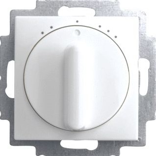 ABB BUSCH JAEGER BALANCE SI VENTILATORSCHAKELAARSOKKEL 1-POLIG ZONDER NULSTAND 250V 10AX MET SCHROEFKLEMMEN ALPINWIT 2CKA001164A0195