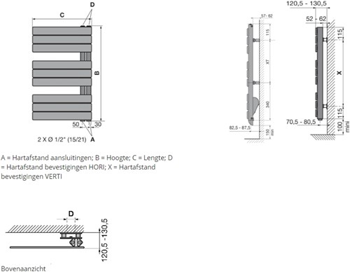 RADSON ELATO BADKAMERRADIATOR 600X1130 EL0611-2