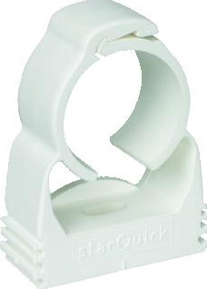 WALRAVEN STARQUICK BEUGEL 1-DELIG 40-44MM 1 1/4 DN32 PA6 WIT (VOOR ALLE SOORTEN BUIS) 0855042