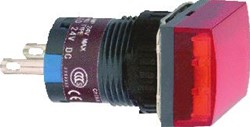 SCHNEIDER ELECTRIC SIGNAALLAMP RECHTHOEKIG 16MM IP65 LED 24V CONNECTOR ROOD
