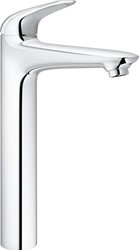 GROHE EUROSTYLE NEW WASTAFELMENGKRAAN XL-SIZE EENGREEPS 1-GATS 334MM HOOGTE GLAD 175MM UITLOOP HOOG VAST CHROOM 23719003