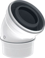 BURGERHOUT TWINSAFE CONC-PP BOCHT GLAD 60-100 45GRADEN WIT 40-047-08-76 40.047.08.76