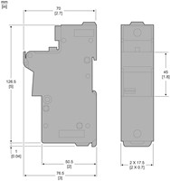 SCHNEIDER ELECTRIC TESYS ZEKERINGHOUDER 1P-125A ZEKERINGMAAT: 22X58MM  DF221-2