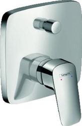 HANSGROHE LOGIS AFBOUWDEEL EENGREEPS INBOUW BADMENGKRAAN MET ZEKERHEIDSCOMBINATIE CHROOM 71407000