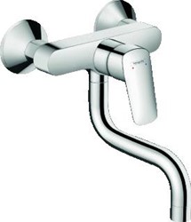 HANSGROHE LOGIS EENGREEPS KEUKENMENGKRAAN WANDUITVOERING CHROOM 71836000