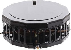 NEDCO BOLDRAADROOSTER COMBI REGENKAP ZWART 235X90 12-KANTIG