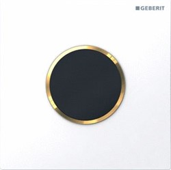GEBERIT URINOIRSTUURSYSTEEM MET ELEKTRONISCHE SPOELACTIVERING BATTERIJVOEDING AFDEKPLAAT TYPE 10: WIT / GOUDEFFECT / WIT 116.035.KK.1