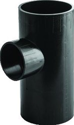 WAVIN PE VERLOOP T-STUK 88,5 GRADEN ZWART 63X50 PN4 3702006059