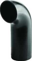 WAVIN PE BOCHT 90 GRADEN ZWART 56 PN4 LANG 3709995009