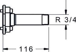HANSA ONDERDELEN SANITAIRE KRANEN BLUEBOX SPOELADAPTER 59914185