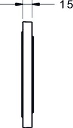 HANSA BLUEBOX ROZETVERLENGING 15MM ROND 170MM 59914191